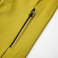 thumbnail image 5 of ZCFZJW Long Sleeve Athletic Workout Sweatshirts for Men Big and Tall Regular Fit Casual Solid Color Crewneck Pullover Tops with Zipper Pockets Yellow XXXXL, 5 of 9