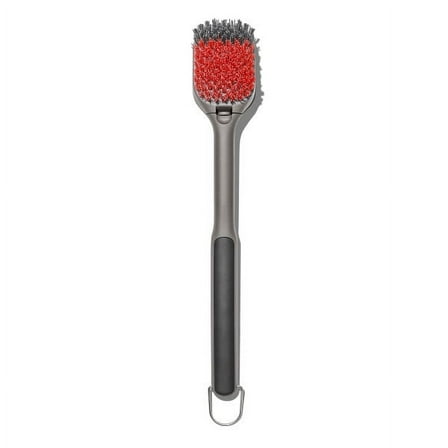 OXO Softworks Grilling Nylon 18.4" Cleaning Grill Brush, Grey