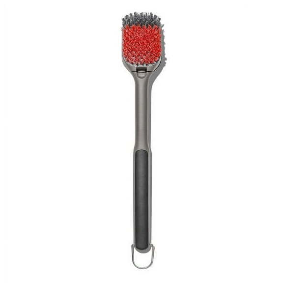 OXO Softworks Grilling Nylon 18.4" Cleaning Grill Brush, Grey