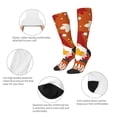 thumbnail image 3 of Naloa Happy Thanksgiving Three Gnomes Thigh High Socks Extra Long Stretchy Sock Women Over Knee High Opaque Stocking Daily Wear, 3 of 6