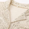 thumbnail image 4 of Hot Fashion Sequins Long Sleeve Lapel Temperament Casual Shirt Half Sleeve Tee Oversize Denim Shirt Button down Shirt Womens Short Sleeves Top Womens Underwear Shirts Summer Tops for Women Long Sleeve, 4 of 5