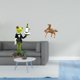 thumbnail image 2 of Estatua de rana y caballo, escultura de animal, figura decorativa creativa, adorno de mesa para chimenea, entrada, estante, regalo de cumpleaños, caba, 2 of 8