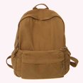 thumbnail image 4 of (Envío Por La Mitad) 8131 Mochila Lona Color Sólido para Estudiantes Universitarios Mochila para Computadora Mochila Informal (marrón), 4 of 7