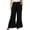 yue866-Black, variant on KHONTS Women's Wide Leg Pants Flowy Boho Elastic High Waist Ruffle Hem Palazzo Pants Plus Size Pleated Vacation Pants Red XL