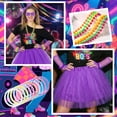 thumbnail image 6 of Alaiyaky 80s Costume Accessories Set for Women – 80s Fnacy Dress Outfit with 'I Love The 80s' T-Shirt, Tutu Skirt, Neon Accessories for 1980s Theme Party, Hen Do, Festival, 6 of 7