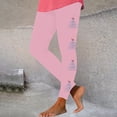 thumbnail image 2 of Mingw Festival Christmas Printed Leggings for Women Skinny Stretchy and Comfortable Yoga Pants Thermal Christmas Holiday Trousers,Pink,M, 2 of 3