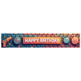 thumbnail image 1 of Colorful Arcade Themed Happy Birthday Banner Backdrop Party Decorations for Birthday Party Gaming Themed Events Photography Props Photo Booth Setups, 1 of 4