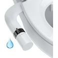 thumbnail image 1 of Bidet Attachment for Toilet, Non-Electric Self-Cleaning Dual Nozzle (Feminine/Bidet Wash) Toilet Bidet, Fresh Cold Water Sprayer Bidets for Existing Toilets with Adjustable Pressure Control, 1 of 6