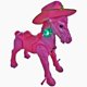 thumbnail image 1 of Caballo Bronco Machuka Rosa, 1 of 3