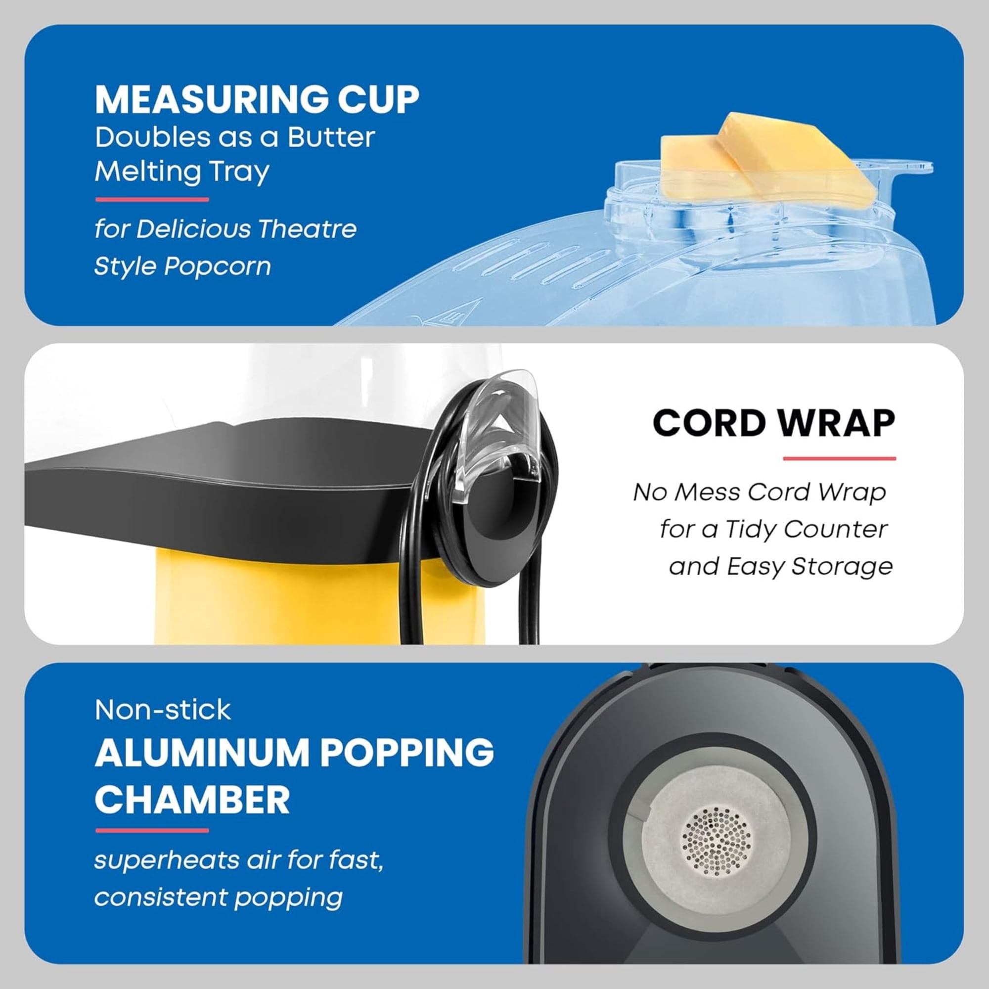 ELITE EPM9527 FAST HOT AIR POPCORN POPPER