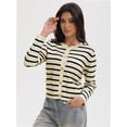 thumbnail image 4 of Women's Winter Cardigan Sweaters Button Down Open Front Long Sleeve Cardigans Shirt Trendy Outerwear, 4 of 6