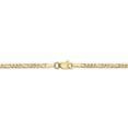 thumbnail image 4 of 14K Yellow Gold chain Figaro Flat 18 in 2.25 mm 2.25mm, 4 of 5
