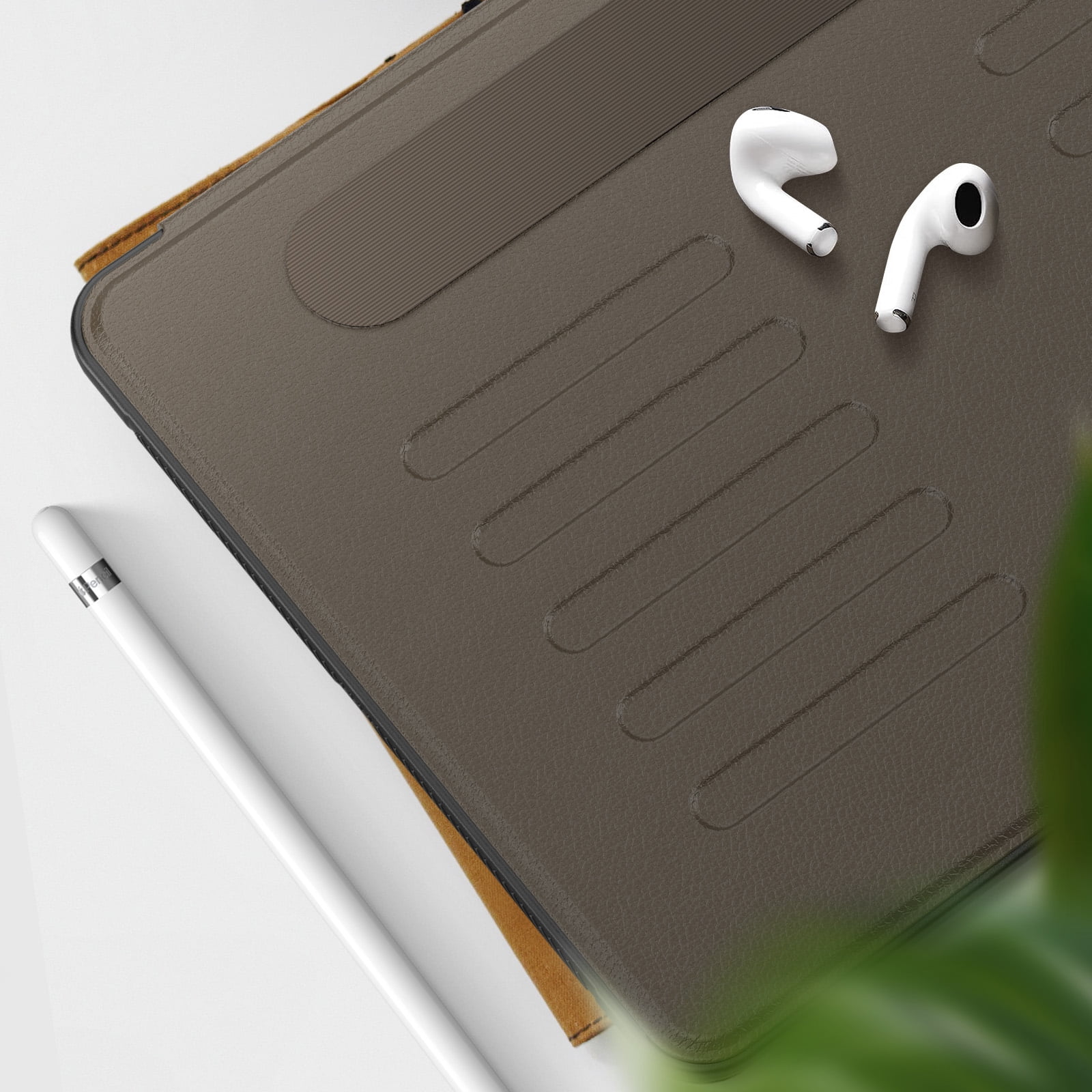 Business-Style Case for Apple iPad 9th/8th/7th Generation (2021/2020/2019) 10.2", PU Leather Protective Folio Heavy-Duty Case with Magnetic Stand /Pencil Holder /Auto Sleep Wake Function, Brown