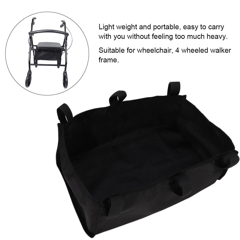 Greensen Walker Bag,4 Wheeled Walker Rollator Wheelchair Frame