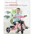 thumbnail image 2 of KRIDDO TC003-Blue KRIDDO Kids Tricycles Age 24 Month to 4 Years, Toddler Kids Trike for 2.5 to 5 Year Old, Gift Toddler Tricycles for 2-4 Year Olds, Trikes for Toddlers, Blue, 2 of 6