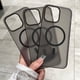 thumbnail image 2 of Funda transparente mate ultrafina de lujo para iPhone, 15, 14 Plus, 13, 12, 11 Pro Max, Magsafe, carga inalámbrica, cubierta dura transparente magnética, 2 of 4