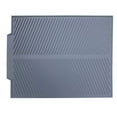 thumbnail image 2 of CNKOO Dish Drying Mat Anti-Slip Drip Tray with Gutter Heat-Resistant Kitchen Accessories  Black Large, 2 of 8