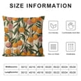 thumbnail image 5 of Chilfamy Oranges Leaves Pillow Covers for Couch Sofa Indoor Outdoor Pillow Case Throw Pillow Cover 1PC 20x20in, 5 of 5