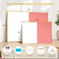 thumbnail image 5 of DOLLAR BOSS Linen Bulletin Board Whiteboard Combo 36"X24" Dry Erase Cork Board Combo Whiteboard with Pink Linen for Wall, Magnetic Dry Erase Bulletin Board, Vision Board for Home, Office, School, 5 of 11