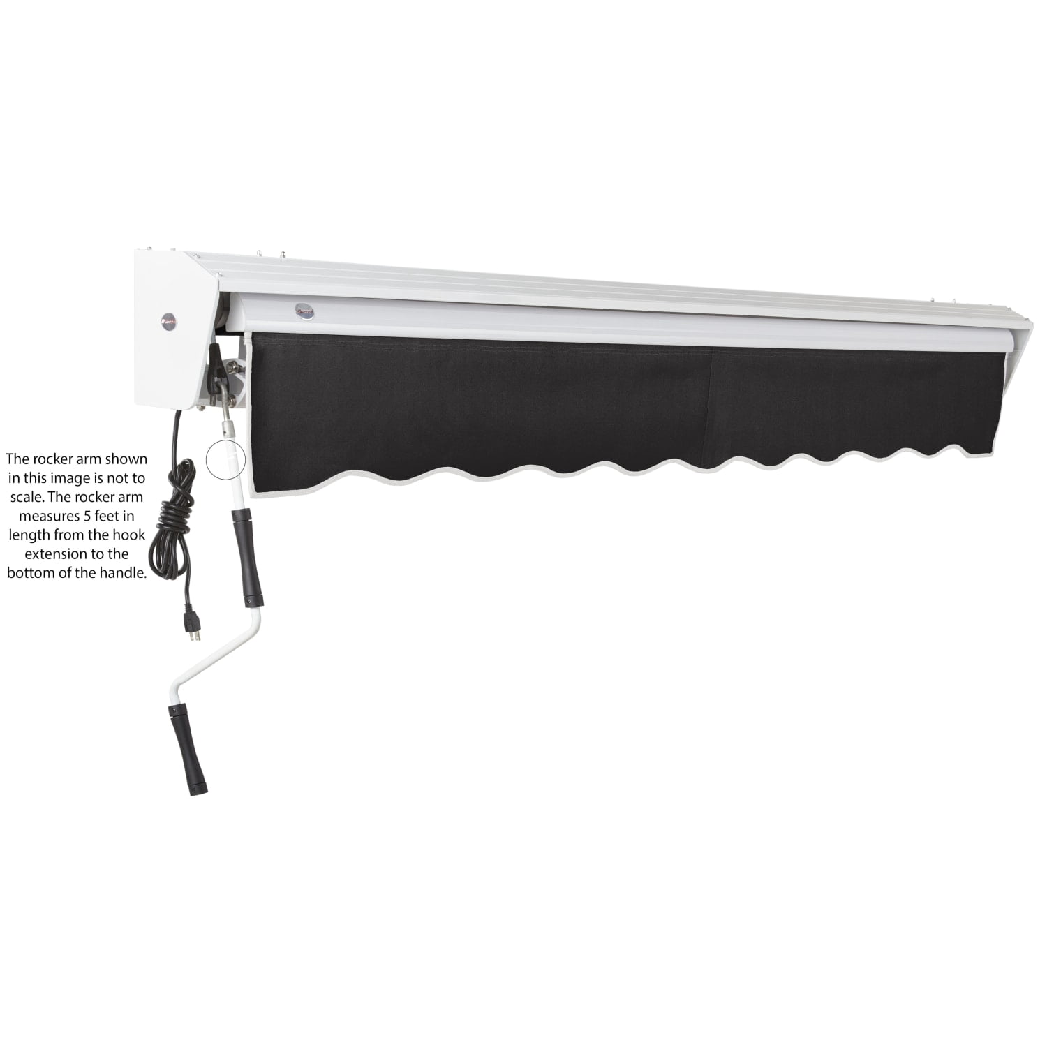 Awntech Destin with Hood Left Motor with Remote Motorized Retractable Awning
