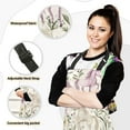 thumbnail image 2 of Purple Unicorn Figure Oven Mitts and Pot Holders with Chef Apron Set 5 Pcs Kitchen Cooking Set, 2 of 6