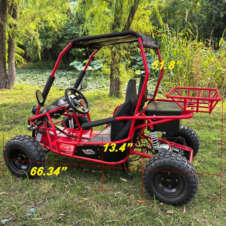 X-Pro E-Rover 2000 Electric Kids Go Kart with Reverse and Rear