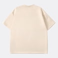 thumbnail image 3 of WREESH Men's Solid Color Round Neck T-Shirt Casual Pullover with Short Sleeves, Solid Fashion Top Beige, 3 of 5