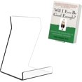 thumbnail image 1 of Boloyo Acylic Upright Display Stand, 10PC 6 Inch Clear Display Holder Easel Base Picture Frame for Home Office School Store to Display Book, Vinyl Record, Album, LP Cover, Artworks, CDs, 1 of 7