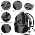 thumbnail image 3 of UKEIN Laptop Backpack with USB Charging Port Water Resistant Travel Work Business Laptop Backpack for Men, 3 of 7