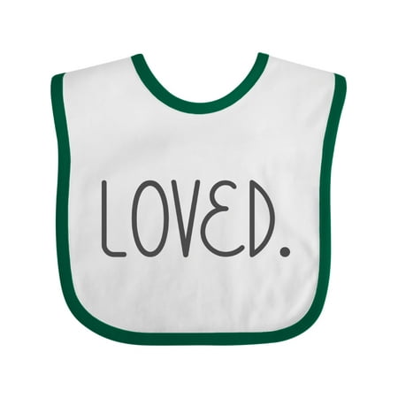 

Inktastic Loved Gift Baby Boy or Baby Girl Bib