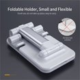 thumbnail image 3 of Foldable Phone Holder, Adjustable Cell Phone Stand, Mobile Phone Stand, Compatible for iPad, Tablet, (White), 3 of 5