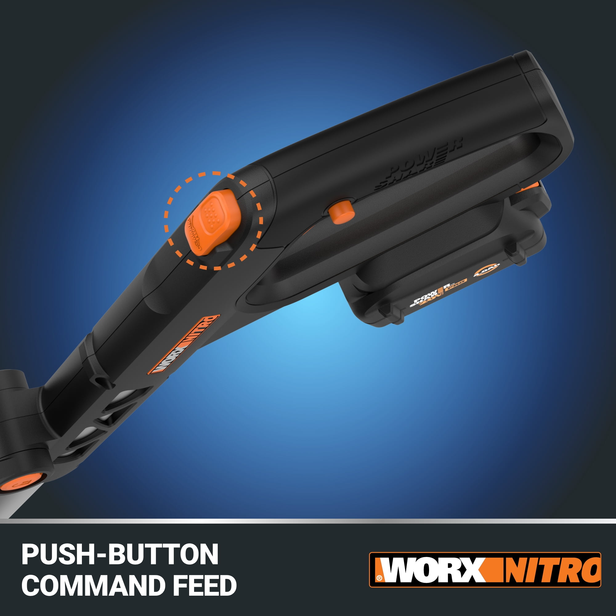 Worx WG173.9 20V Nitro Brushless Cordless 13" Grass and Weed String Trimmer and Edger (Tool Only)