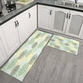 thumbnail image 3 of Kitchen Rugs and Mats Non Skid Washable Yellow Blue Dalia Floral Kitchen Mat and Rug Set,Floor Cushion Absorbent Rug,Rubber Backed Area Rugs for Kitchen Laundry, 3 of 7