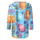 thumbnail image 5 of TaTaai Women Fashion Easter Eggs Floral Print 3/4 Sleeve Crew Neck Casual Top Soft Breathable Fabric for Spring Easter Holiday Family Gatherings Gift, 5 of 6