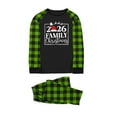 thumbnail image 2 of Xdegoge Christmas Pajamas for Family Matching 2 Piece Sets Plaid Raglan Long Sleeve Tops and Pants Xmas Graphic Holiday Party Outfits Matching Pajamas for Couples Christmas Phs, 2 of 3