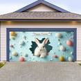thumbnail image 5 of Easter Garage Door Decoration Happy Easter Garage Door Banner Large Easter Bunny Egg Spring Flower Cover Background Decal For Outdoor Indoor Hanging Party Supplies, 5 of 8