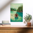 thumbnail image 2 of Pacific Northwest, Quiet Explorer, Boating, Mountain Birch Wood Wall Sign (12x18 Rustic Home Decor, Ready to Hang Art), 2 of 5