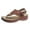 Brown, variant on Jsaierl Orthopedic Sandals for Women Dressy Summer Clip Toe Sandals Comfy Arch Support Sandals Fashionable Breathable Sandal Size 6