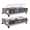 Grey, variant on [Underbed Storage Organizer] 2Pack XXL 60L Under Bed Storage with Wheels | Clear Lid & Label, Large Rolling Containers for Shoes, Clothes, Blankets, Books