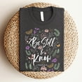 thumbnail image 6 of Love in Faith | Be Still Short Sleeve | Heather Charcoal | Christian T-Shirts for Women | Faith Based Apparel |Christian Gifts, 6 of 8