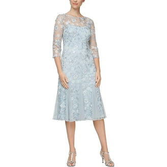 Long Formal Dress With Embroidery Alex Evenings Women's Long Fit And Flare  Dress - Cap Sleeve, Godet Detail, Embroidered Cocktail Or Wedding Guest Gown  Fit And Flare Cap Sleeve Dress