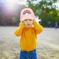 thumbnail image 5 of Gorras de béisbol para niños y niñas, sombrero ajustable para el sol, sombrero de verano con arcoíris, gorra con visera deportiva para niños y niñas, deportes al aire libre, 5 of 5