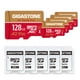 thumbnail image 1 of Tarjeta micro SD Gigastone de 128 GB, paquete de 5 con 5 años de recuperación gratuita, 1 of 8