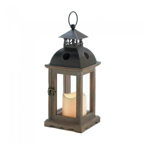 Koehler Small Monticello Lantern With Led Candle - Walmart.com ...
