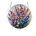 thumbnail image 2 of Patriotic Acrylic Suncatcher Stained Glass Style Window Hanging Ornament Independence Day Memorial Day Home Decor With Chain, 2 of 6