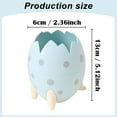 thumbnail image 4 of CoreLiving Dinosaur Egg Shaped Pencil Holders & Pen Holders Green Desk Organizer for Small Space Cute Office Accessories Countertop Makeup Brush Storage Container, 4 of 6