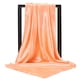 thumbnail image 1 of Nvzi Conjunto de 5 pañuelos de seda color naranja claro de 35,43 × 35,43 pulgadas, pañuelo cuadrado de satén suave para mujer, accesorio de moda para el cabello., 1 of 5