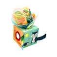 thumbnail image 4 of Caja de pañuelos de papel, juguete para desarrollar habilidades s, pañuelos de seda, juguete sensorial, pañuelos arrugados para niños, niñas y, 4 of 8