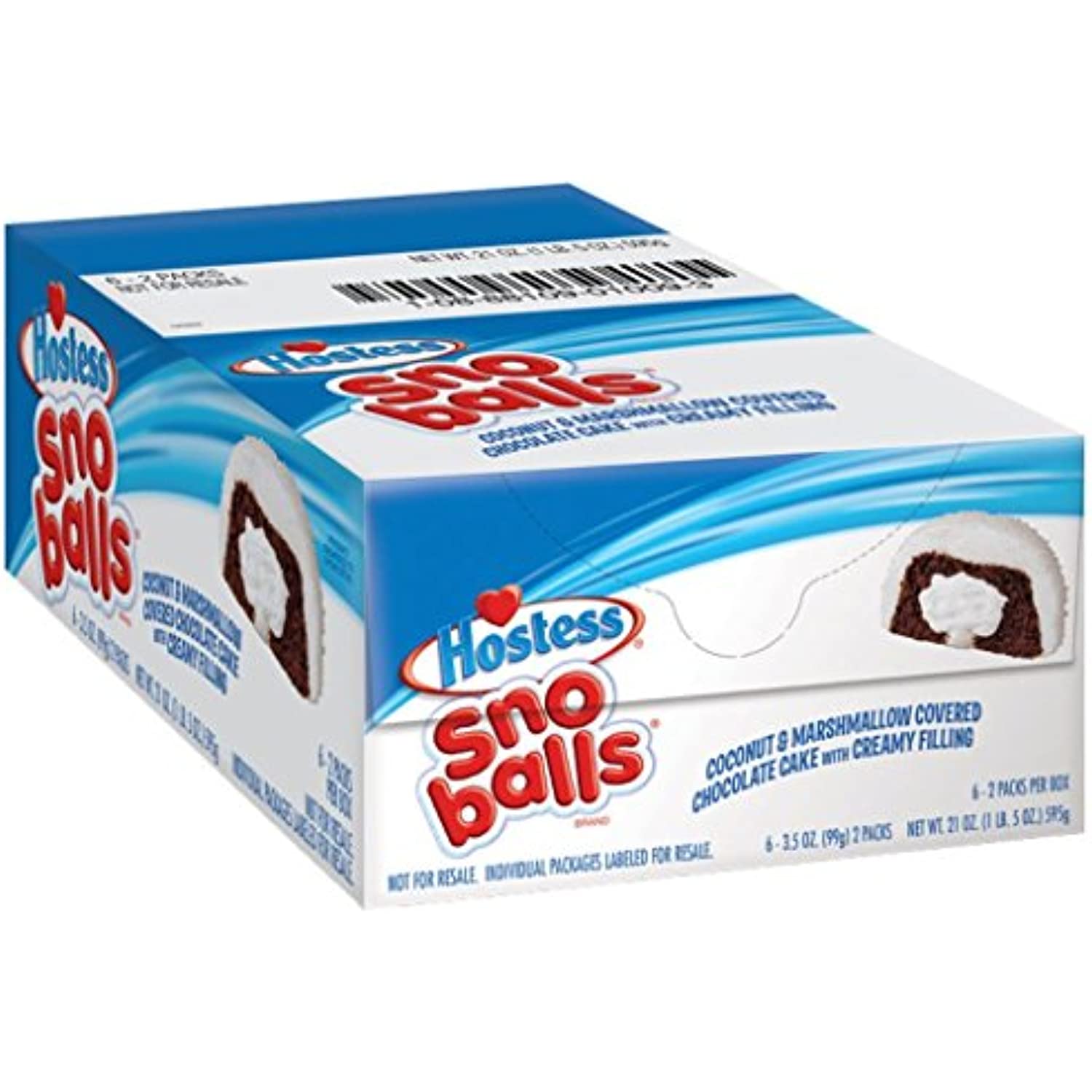 Hostess Snoballs, 3.5 Ounce (Pack Of 6)