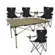 thumbnail image 1 of 4 Sillas Plegables De Camping Y Playa de Exterior Mesa 120cm negro, 1 of 11